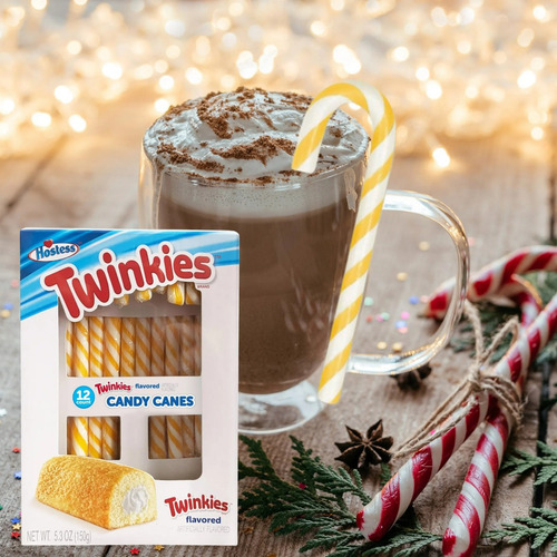 Bastones De Caramelo Sabor Twinkies Vainilla Hostess 12 Pzs