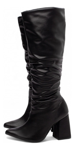 Bota Feminina Franzida Com Design Atemporal