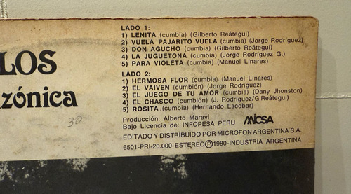 Los Mirlos Cumbia Amazonica Volumen 2 Lp Vinilo Estándar (Usado)