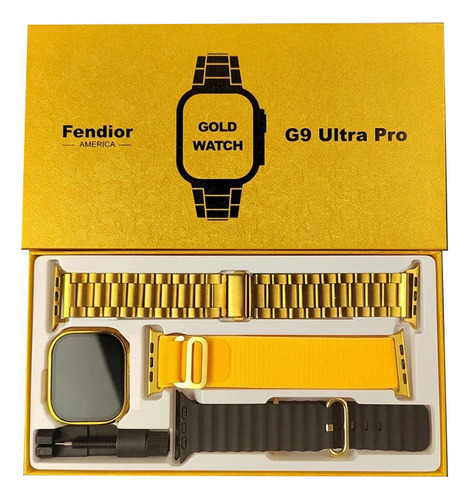 Reloj Inteligente G9 Ultra Pro Gold, Reloj Inteligente Nfc,