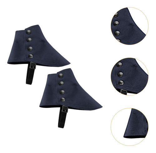 Cubrebotas De Pirata Medieval, Polainas De Gánster Gris