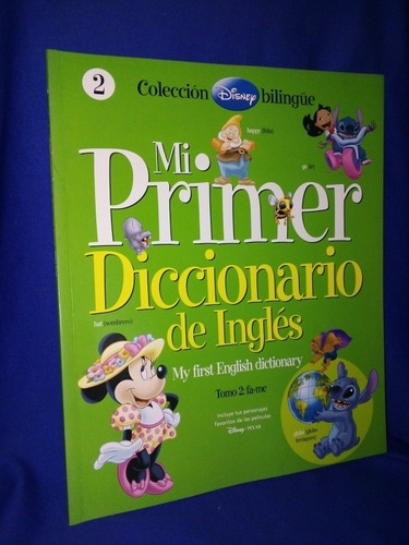 Colección Disney Bilingüe Mi Primer Diccionario De Inglés N2