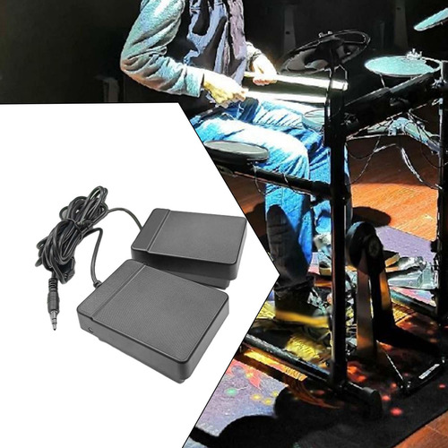 Pedal Doble Para Instrumentos Musicales, Pedal De Teclado De