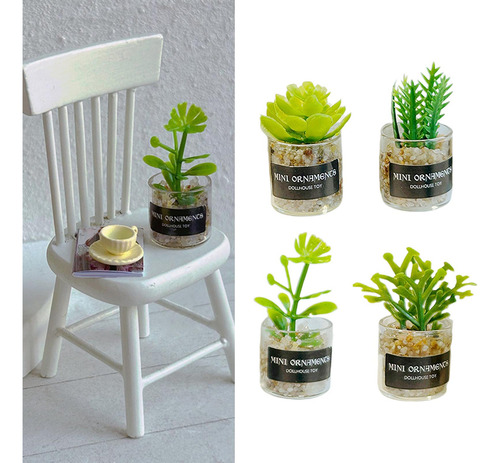 1/12 Casa De Muñecas Miniatura Plantas Ornamento Estilo B
