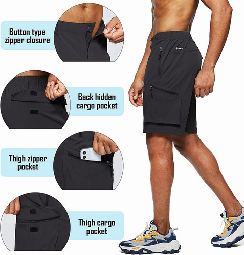 Gabardina Bermuda Alta Calidad.tipo Cargo.bolsos Laterales 1