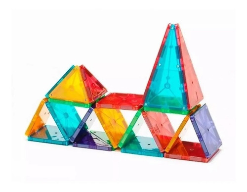Imagen 3 de 9 de Magnific Bloques Magneticos Imanes Didácticos 100pzs