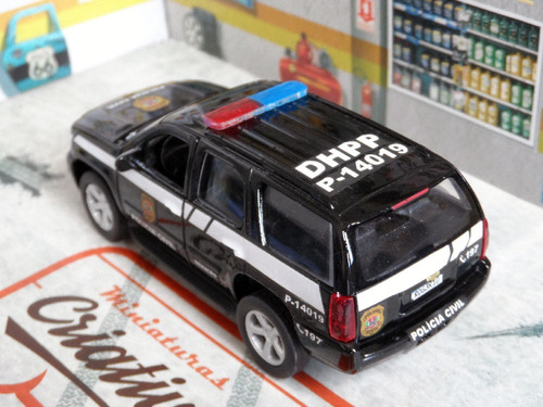 Miniatura Chevrolet Tahoe Polícia Civil Pc Sp - Atual