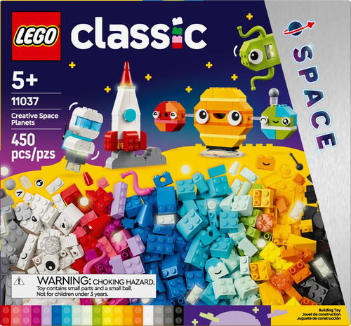 LEGO® Classic Planetas Espaciales Creativos 11037 | 450 piezas para constuir figuras del espacio