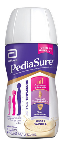 Pediasure Suplemento Bebible Sabor Vainilla X 220 Ml