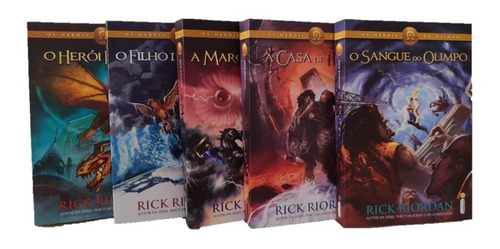 Imagem 6 de 9 de Box Livros Os Heróis Do Olimpo Série Percy Jackson Envio Já