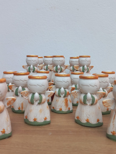 Anjinho Lembrancinha Batizado Nascimento - Kit 10 Und -verde