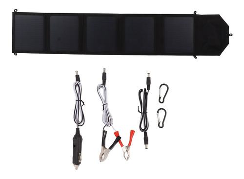 Kit De Panel Solar Plegable Con Cargador Usb De Silicona Mon