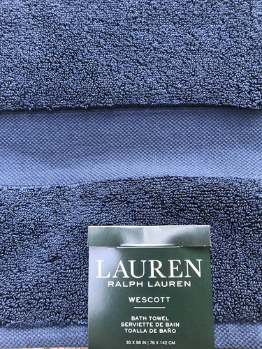 Lauren Ralph Lauren Bath Wescott Towel Club Navy