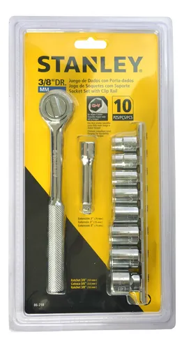 Copas Ratchet-ext Jgx10 3/8 10-19mm 86-218 × Plateado