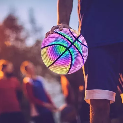 Bola de Basquete Refletiva Holográfica edição especial neon – MDL SHOP