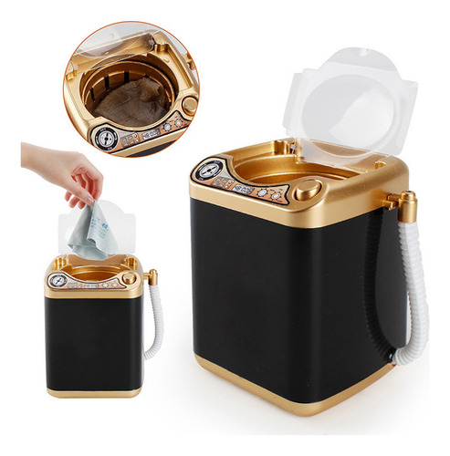 Mini Máquina Automática De Lavar Roupa Maquiagem Esponja Pó