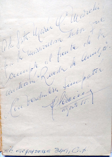 Firmado Horacio Peroncini Tiempo Y Paisaje 1954 1ra. Edición