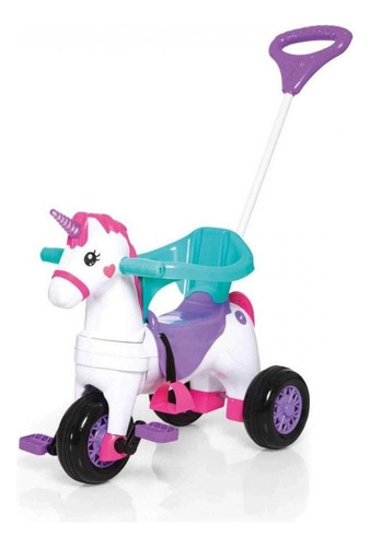 Triciclo Unicornio multifuncional Calesita Fantasy rosa