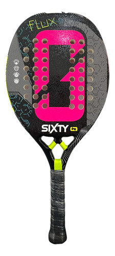 Paleta Sixty Beach Tennis Flux Rugosa Fiberglass + Regalo