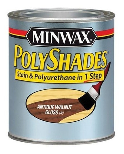 Minwax 61440444 Polyshades - Mancha Y Poliuretano En 1 Paso,