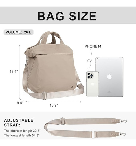 Bolso Bandolera Tipo Hobo Para Mujer Con Correa Ajustable