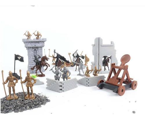 Medieval Knight Pretend Play Model Castle Building With