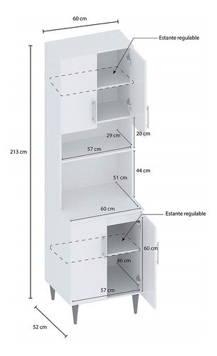 Organizador Funcional Porta Mircoondas Cocina Centro Estant