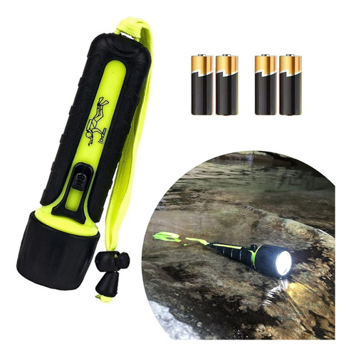 Lámpara de Buceo Acuática Resistente a Golpes, Sumergible a Profundidades de hasta 100 Metros, Lampara De Mano Acuática Sumergible 3000 Lms Buceo,Lámpara Acuática Sumergible,para Acampar Lampara