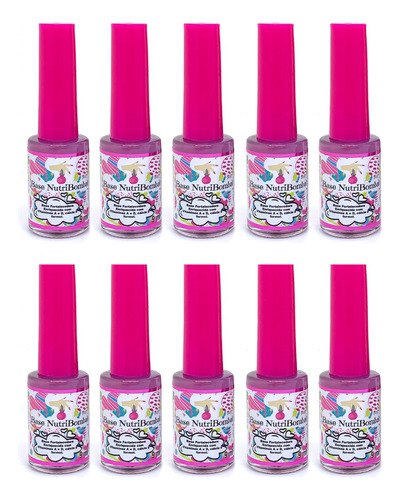 Fortalecedor De Unhas Nutribomba - Kit Com 10 Bases