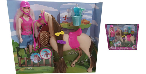 Muñeca Juego  Jinetes Caballos Equitación  Niñas Infantil