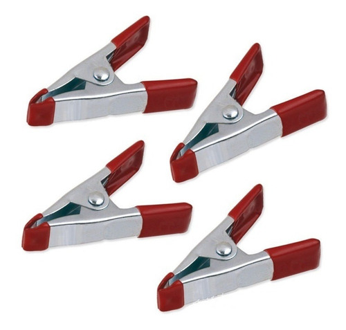 Imagen 1 de 2 de Kit 4 Pz Prensa Clip 4 Pulgada Sargento Metalico Pesado S.