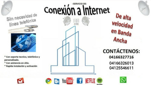Imagen 2 de 3 de Servicio De Internet (se Realiza La Instalación)