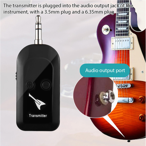 Accesorios Para Guitarra Sistema Inalámbrico Recargable De 2