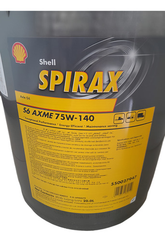 Óleo Engrenagem E Câmbio 75w140 Shell Spirax S6 Axme 75w-140