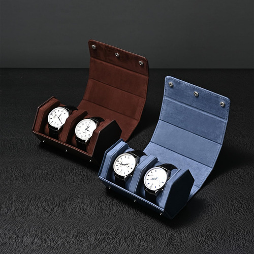 Oirlv Estuche De Viaje Para Reloj De Cuero Hexagonal De Lujo