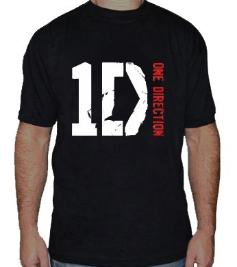 One Direction Remera Estampada Con Vinilo Inalterable