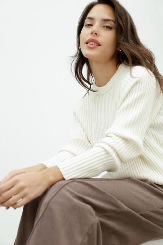 Pantalón Palazzo Mujer Con Pespunte Kailashop