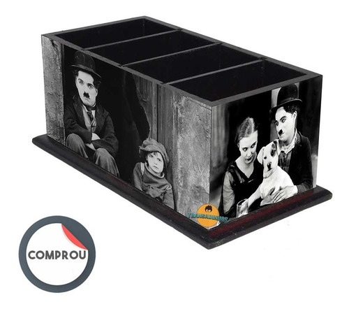 Imagem 1 de 2 de Porta Controle Chaplin + Brinde Porta Treco Gratis