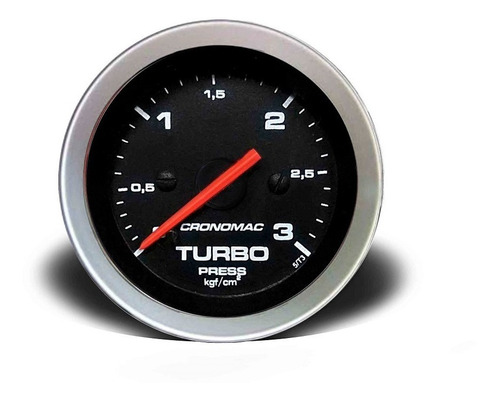 Manômetro De Pressão De Turbo 0 A 3kg Sport Cronomac (52mm)