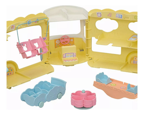 Onibus Arco-iris Jardim Da Infancia - Sylvanian Families