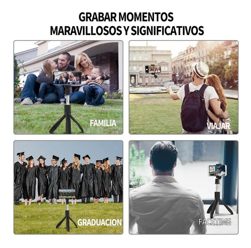 Imagen 8 de 9 de Soporte Tripode Celular Universal Selfies Stick Tripie Flash