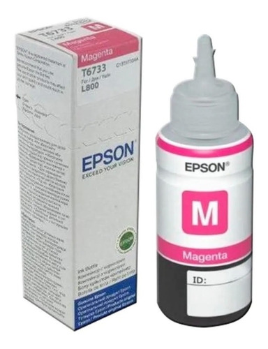 Tinta Epson Original L800 T673320 70ml Magenta