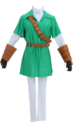 Miccostumes - Disfraz De Cosplay Para Hombre, Color Verde, P