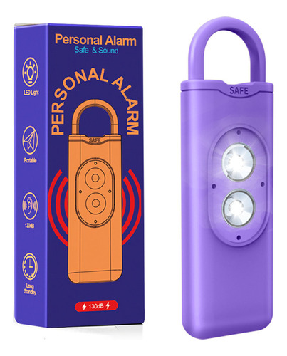 Llavero Con Alarma De Autodefensa B Ultra 130db Loudly Con S