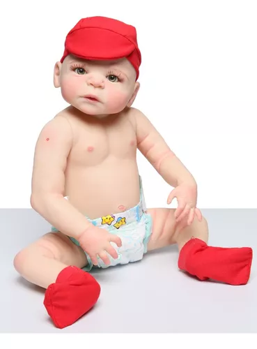 Mundo Kids - Bebê Reborn Original Menino e Menina corpo de Silicone