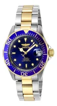 Comprar Reloj Invicta Pro Diver 8928 Automático Color De La Correa Plateado\u002Fdorado Color Del Bisel Azul Color Del Fondo Azul