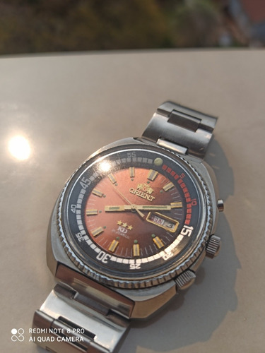 + Top Orient Kd Laranja Impecável Acrílico Original 45mm Cai