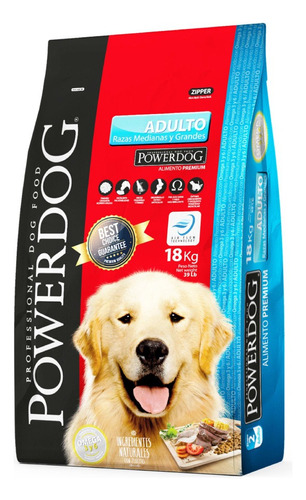 Powerdog Alimento Perro Adulto Raza Mediana Y Grande 3kg
