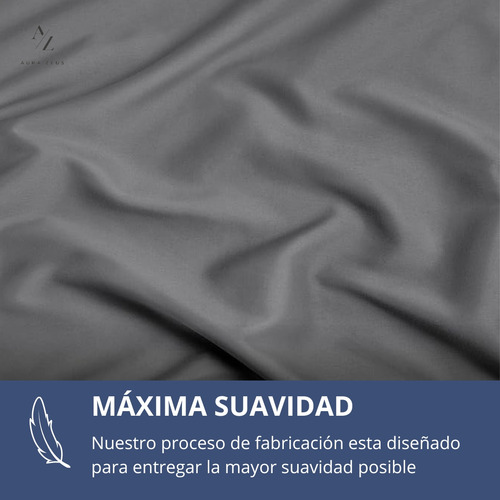 Sabana Bajera Ajustable Elasticada Hilos Suave Gris 2 Plazas Aura Zeus
