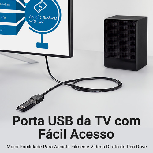 Cabo Extensor De Porta Usb 3.0 Computador Notebook Vention